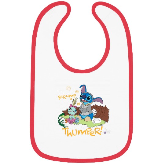 Disney 100 Stitch in Costume Bambi They Call Me Thumper Bibs