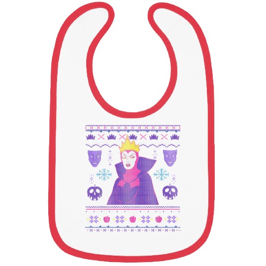 Disneyss Villains Snow White Evil Queen Christmas Sweater Bibs