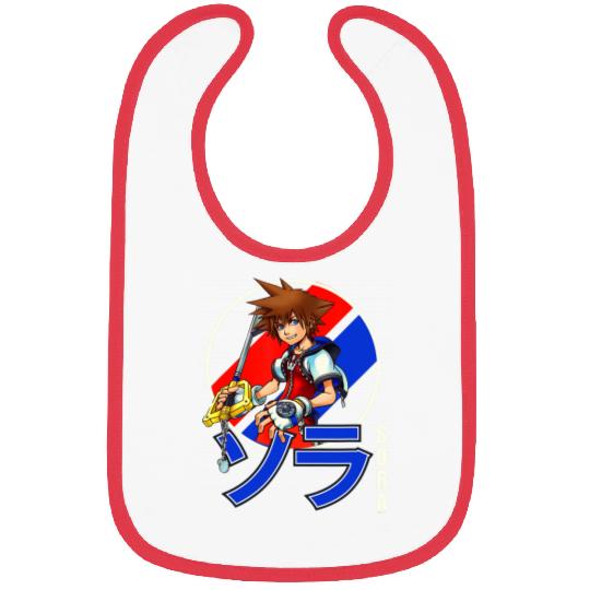 Disney Kingdom Hearts Sora Classic Color Anime Circle Shot Bibs