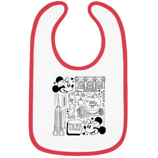 Disney - Minnie Mickey NY Taxi Bibs