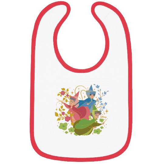 Disney Princess - Sleeping Beauty Flora Fauna Merryweather Bibs