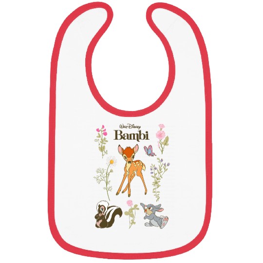 Disney Bambi And Friends Flower Thumper Big Chest Logo Bibs
