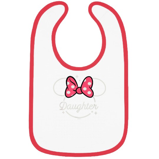 Disney Minnie Mouse Daughter Head Icon Magic Fam Bibs