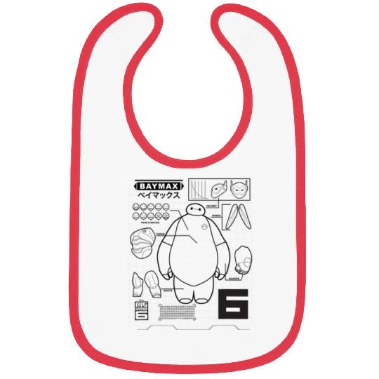 Disney Big Hero 6 Baymax Upgrades Kanji Schematics Bibs