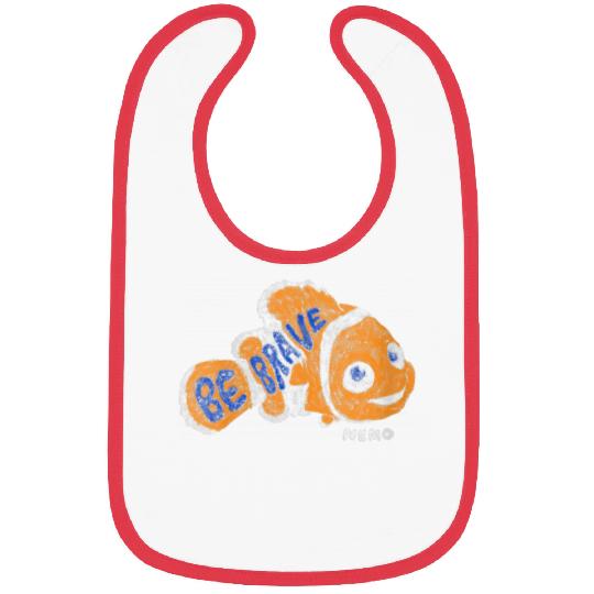 Disneyss Pixars Finding Nemo Be Bravesss Nemo Distressed Big Logo Bibs