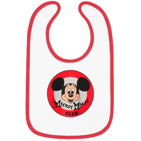 Disney 100 Mickey Mouse Club Logo Color  D100 Raglan Baseball Tee Bibs