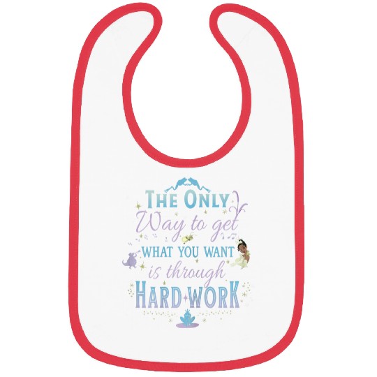 Disneyss Princess And The Frog Hard Work Graphic Bibs