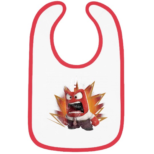 Disneyss Pixars Inside Out Anger Yell Colorful Bibs