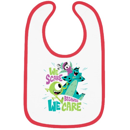 Disneyss Pixars Monsters Inc We Scare Because We Care Bibs
