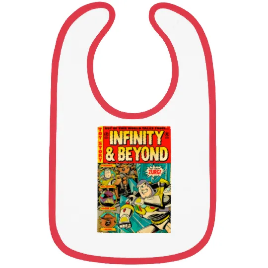 Disneyss Pixars Toy Story Buzz Lightyear Retro Comic Book Bibs