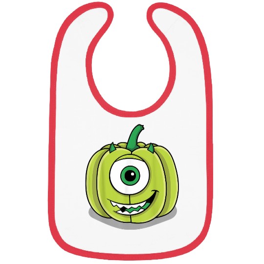 Disneyss Pixars Monsters Inc Mike Green Pumpkin Halloween Bibs