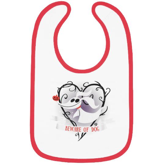 Disneyss The Nightmare Before Christmas Zero Beware Of Dog Bibs