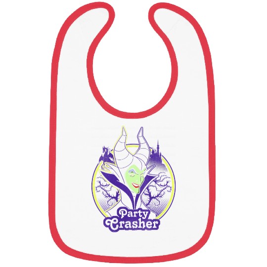 Disneyss Sleeping Beauty Maleficent Smiling Party Crasher Bibs