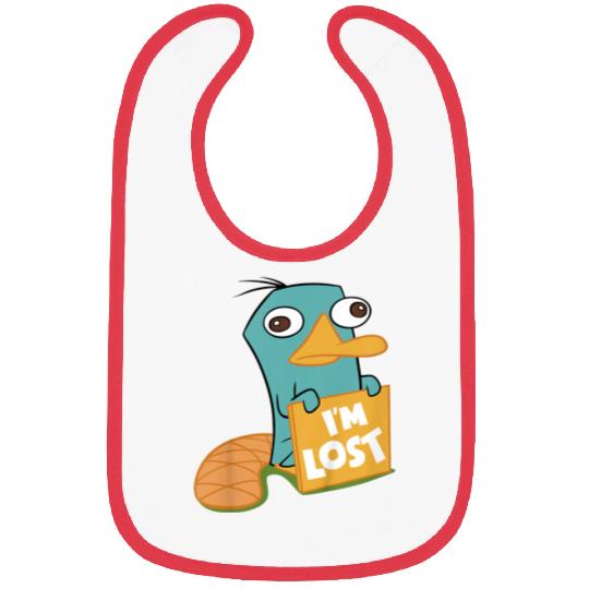 Disney Phineas And Ferb I'm Lost Perry The Platypus Shot Bibs