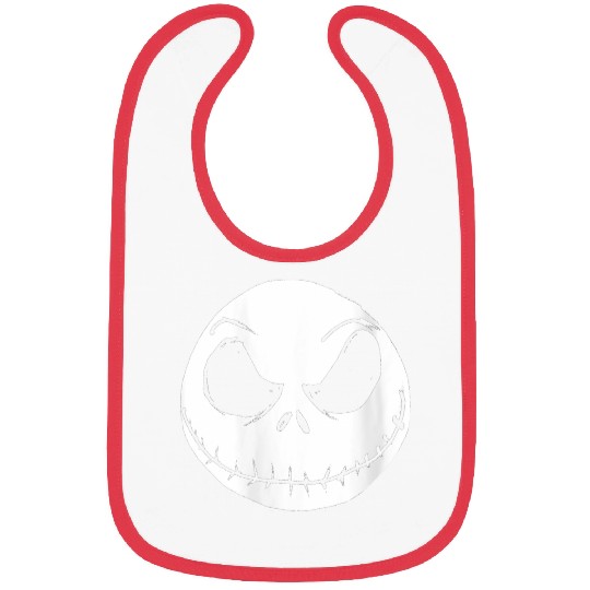 Disneyss The Nightmare Before Christmas Jack Skellington Faces Bibs