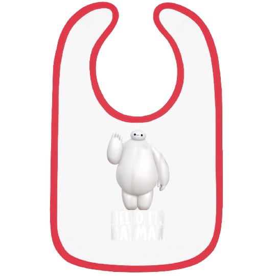 Disneyss Big Hero 6 Hello I'm Baymax Cute Portrait Bibs