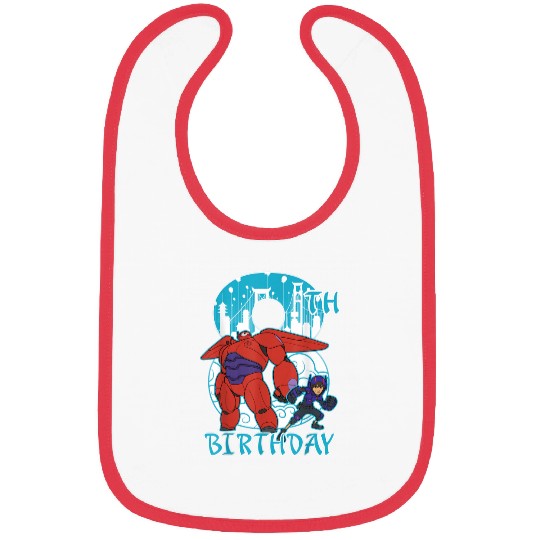 Disney Big Hero 6 Baymax Hiro 8th Birthday Graph Bibs
