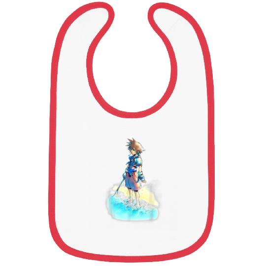 Disney Kingdom Hearts Sora Beach Sketch Bibs