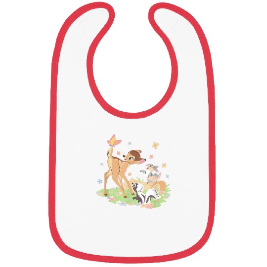 Disney Bambi Thumper Flower Pastel Spring Easter Bibs