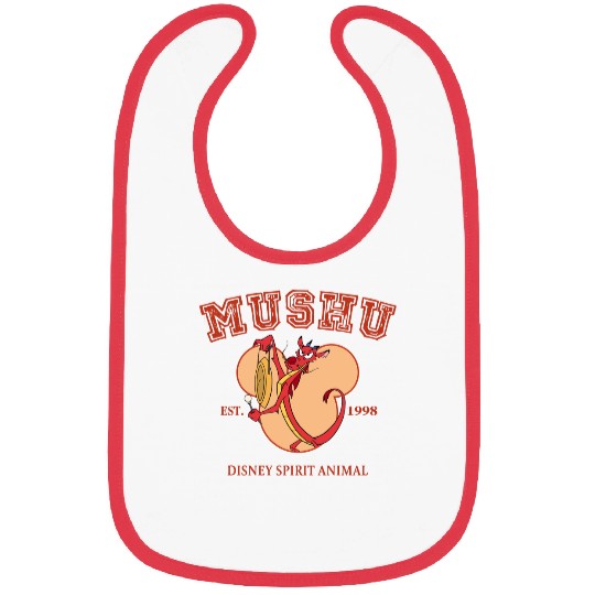 Funny Disney Mulan Characters Mushu Dragon Bibs