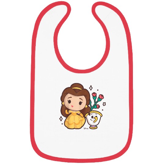 Disney Princess Belle and Chip Teacup Bibs