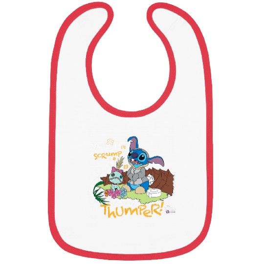Disney 100 Stitch in Costume Bambi They Call Me Thumper Bibs