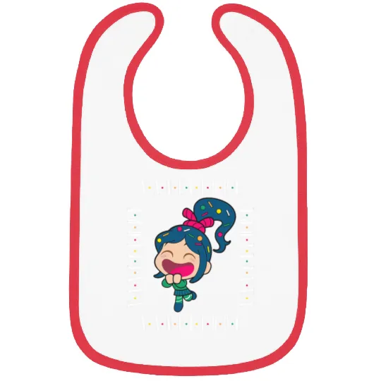 Disney Wreck-It Ralph Chibi Vanellope Excited Portrait Bibs
