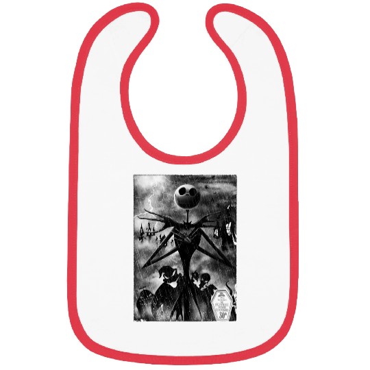 Disney The Nightmare Before Christmas Jack In Graveyard Bibs