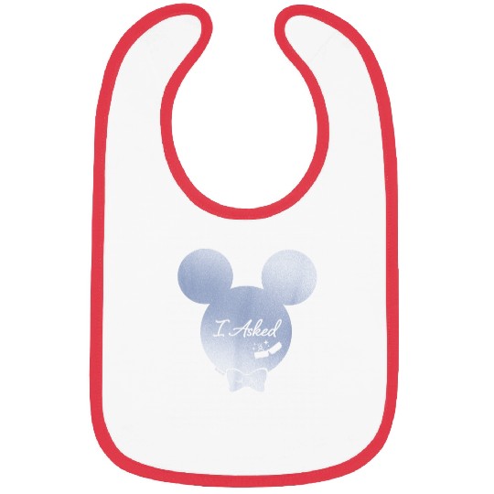 Disney I Asked Proposal Engagement Ring Bow Tie Bibs