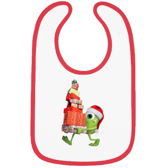 Disneyss Pixars Monsters University Santa Mike Holiday Bibs