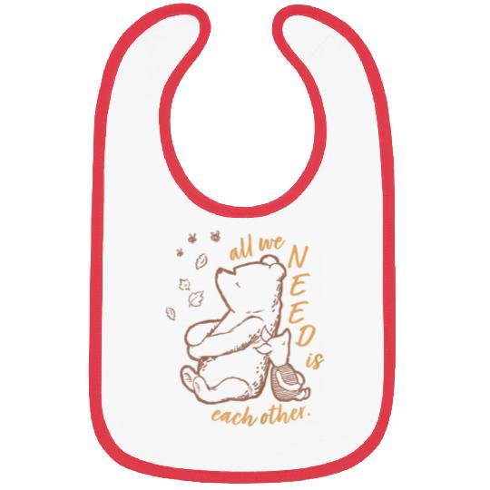 Disneyss Winnie The Pooh Piglet All We Need Is Each Other Bibs