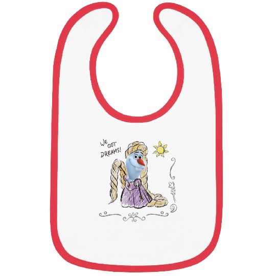 Disney Olaf Presents Rapunzel Costume Sketch Bibs