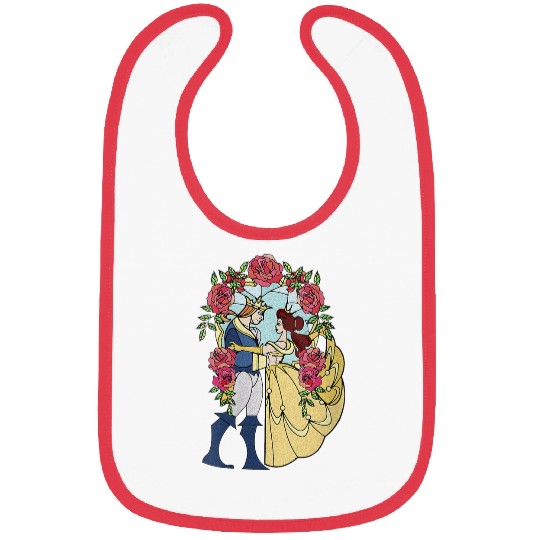 Disneyss Beauty And The Beast Belle And Beast Stained Glass Bibs