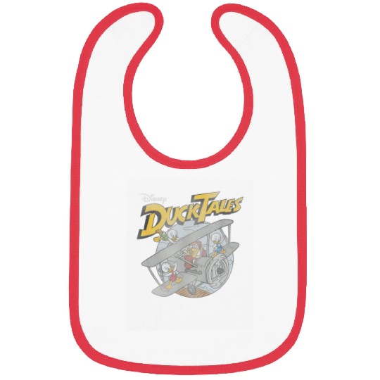 Disney DuckTales Ducks On Airplane Distressed Po Bibs