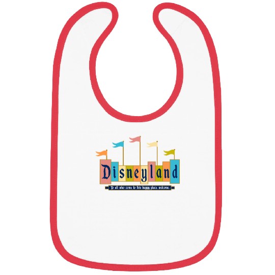 Retro Disneyland Sign Bibs