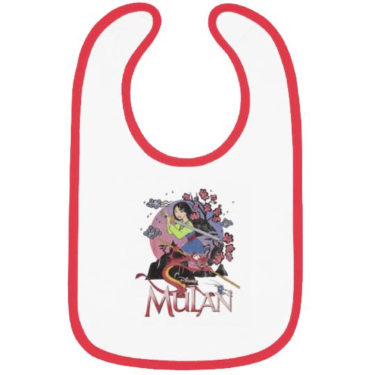 Disney Mulan And Mushu Collage Portrait Logo Bibs