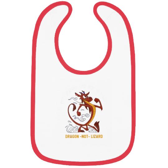 Disney Mulan Mushu Dragon Not Lizard Portrait Bibs