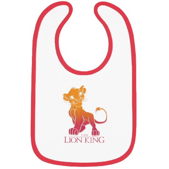 Disney The Lion King Simba Sunset Gradient Portr Bibs