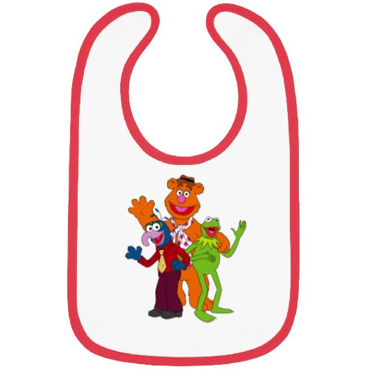 Disneyss Muppets Trio Kermit Gonzo Fozzie Bear Bibs