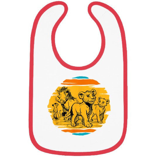 Disneyss Lion King Live Action Simba Nala Timon Pumbaa Bibs