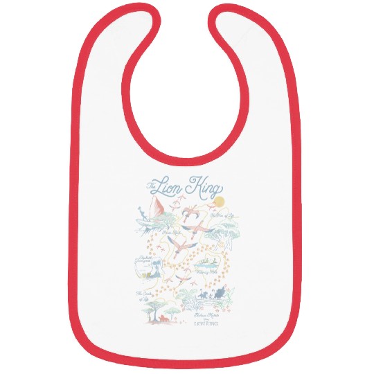 Disneyss The Lion King Pride Lands Map Bibs
