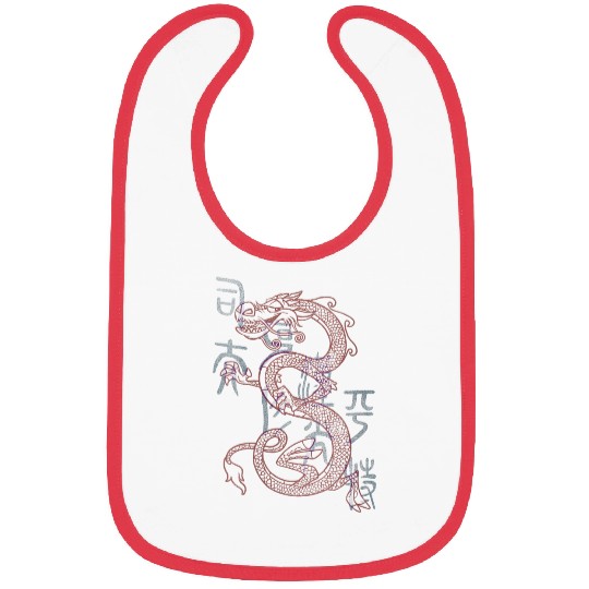 Disneyss Mulan Mushu Dragon Sketch Bibs