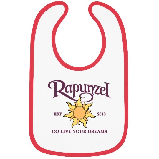 Disney Tangled Rapunzel Go Live Your Dream Bibs