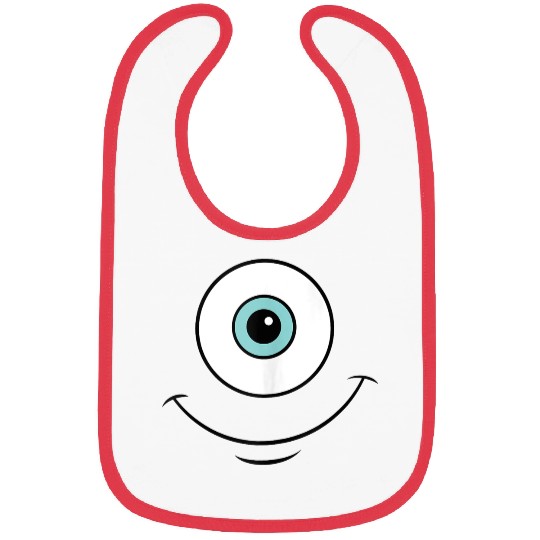 Disneyss Monsters Inc Mike Eye Smile Bibs