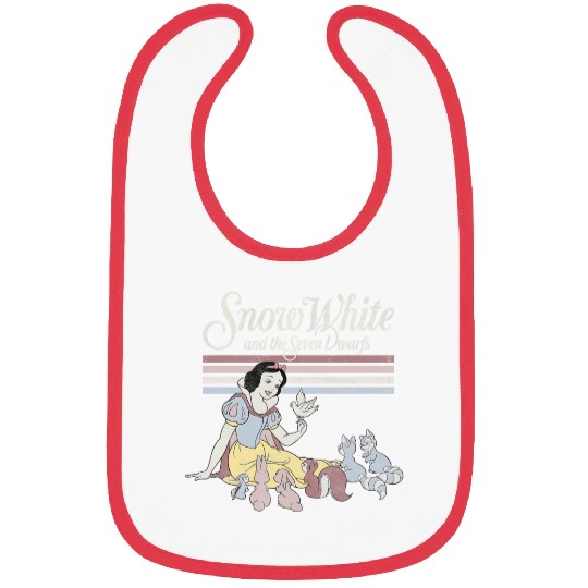 Disney Snow White Critters  Stripe Graphic Bibs