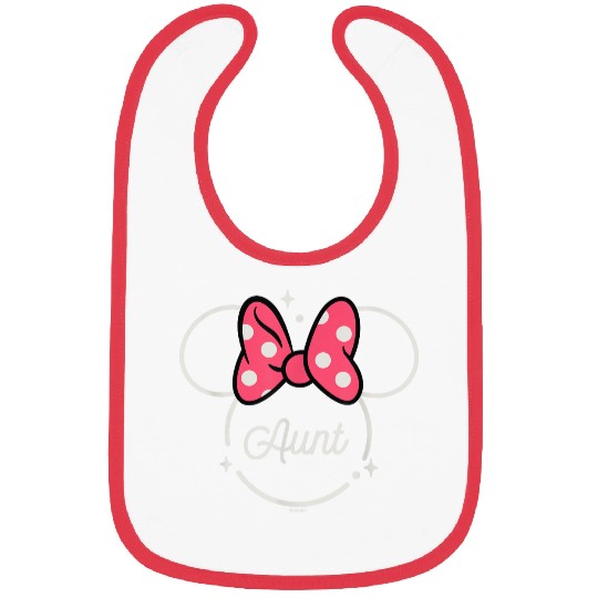 Disney Minnie Mouse Aunt Family Head Icon Magic Mothers Day Bibs