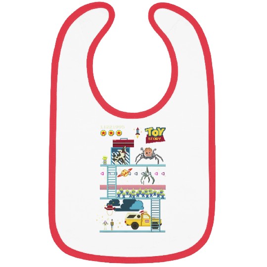Disney Pixar Toy Story 8-Bit Video Game Scene Bibs