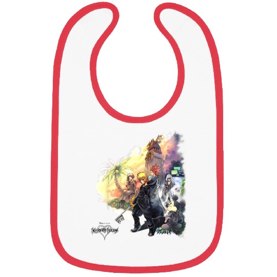 Disneyss Kingdom Hearts Characters Clock Tower Group shots Bibs