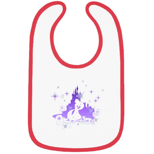 Disney Tangled Rapunzel Silhouette Portrait Graphic Bibs