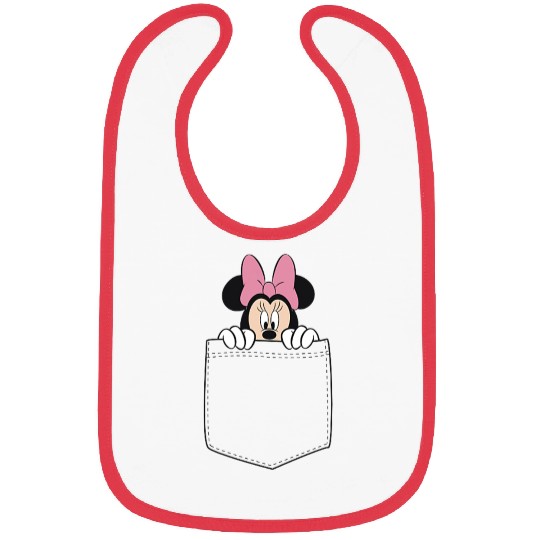 Black Disney Minnie Mouse Classic Fit  - Crew Neck Bibs